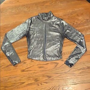 Metallic Crop Top